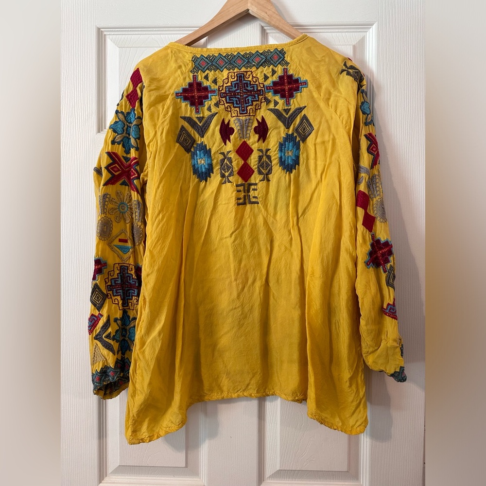 Johnny Was Biya Ziggy cupra blouse - Picture 6 of 6